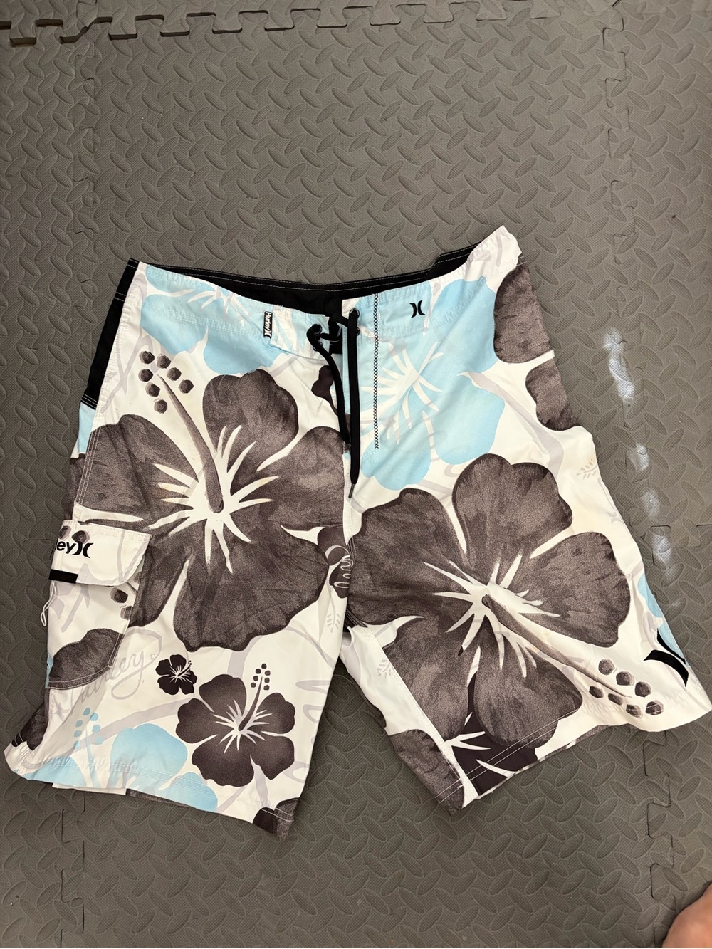 Hurley Men's Floral Board Shorts Swim Trunks 36